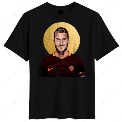 ΤΟΤΙ μπλουζάκι ''Holy Totti 2'',μαύρο