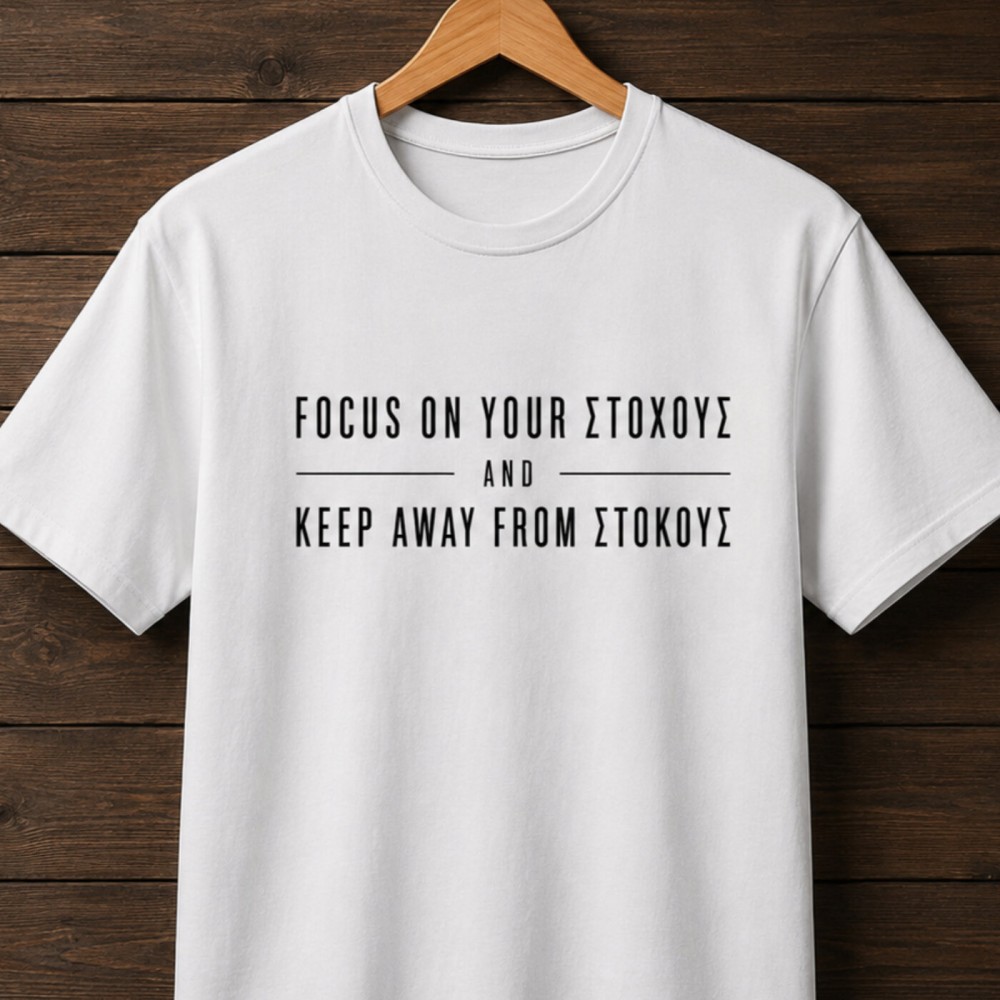 Focus on your στόχους - Λευκό Focus on your στόχους - Λευκό