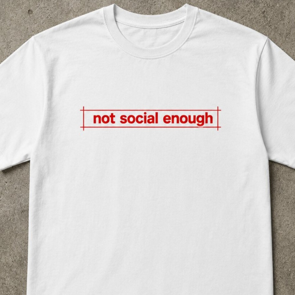 Not social enough - Λευκό Not social enough - Λευκό