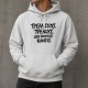 Hoodie Τρέλα στους τρελούς δεν πούλησε κανείς - Λευκό Hoodie Τρέλα στους τρελούς δεν πούλησε κανείς - Λευκό