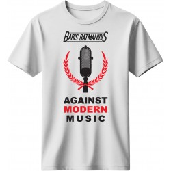T-shirt Against Modern Music Λευκό
