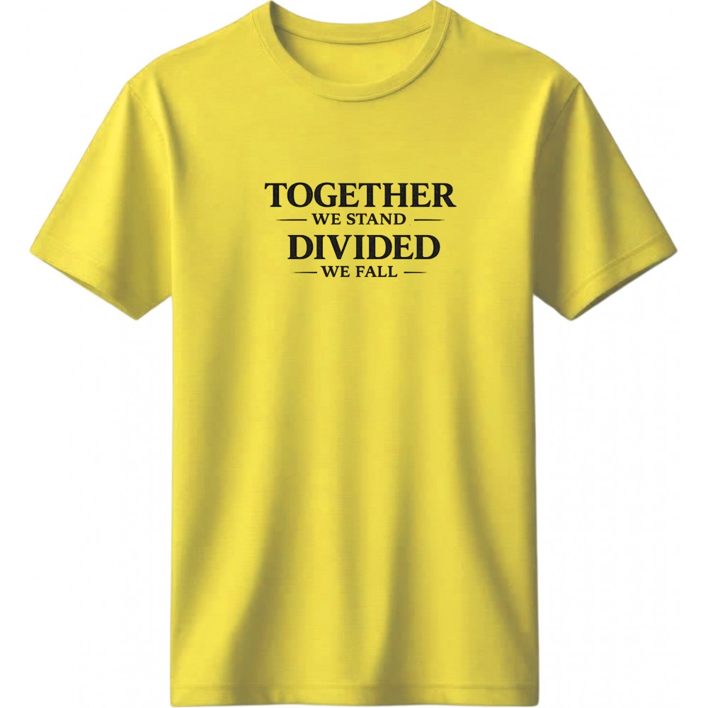 Together we stand, divided we fall - Κίτρινο