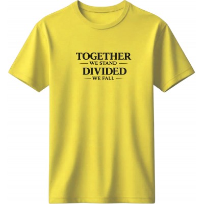 Together we stand, divided we fall - Κίτρινο