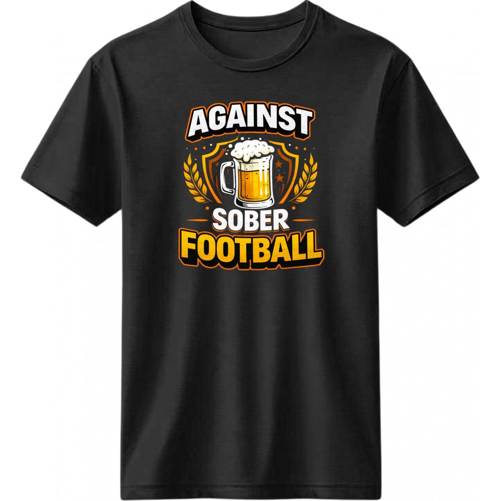 Against sober football - Μαύρο Against sober football - Μαύρο