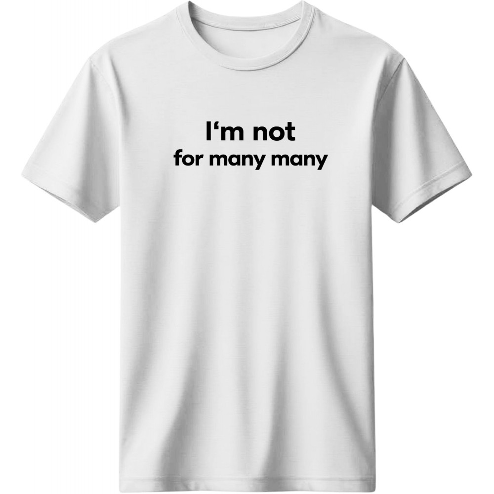 I am not for many - Λευκό