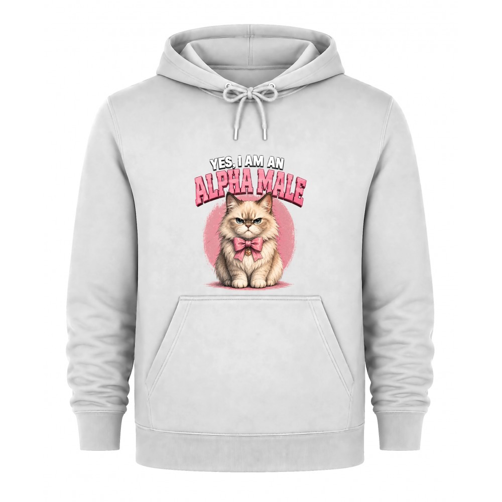 Hoodie Alpha male - Λευκό