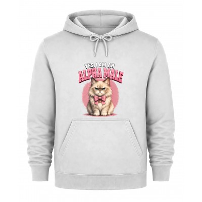 Hoodie Alpha male - Λευκό