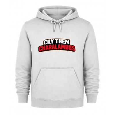 Hoodie Cry Charalambos - Λευκό