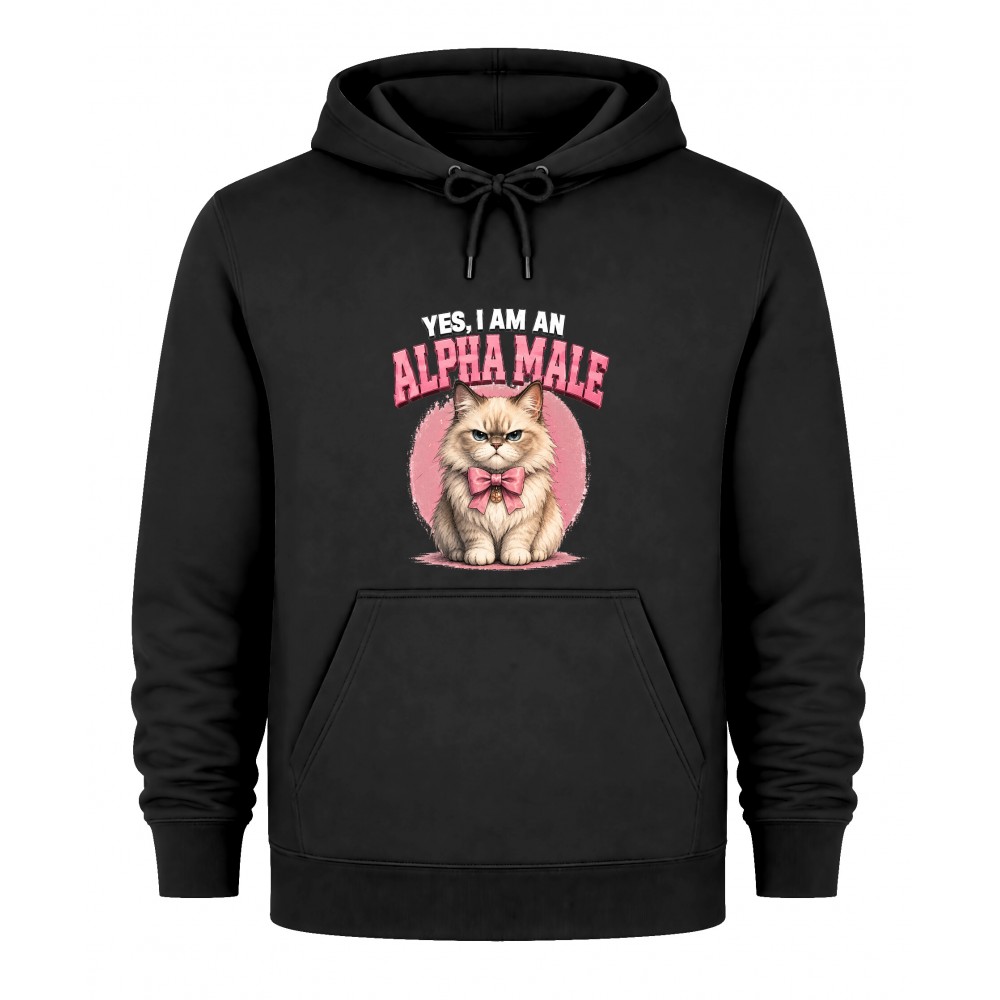 Hoodie Alpha male - Μαύρο