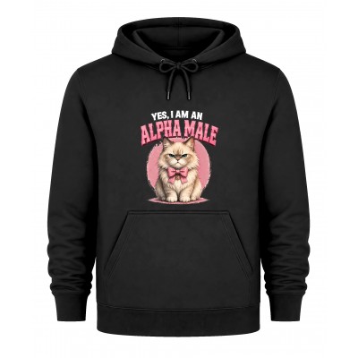 Hoodie Alpha male - Μαύρο