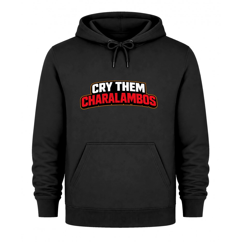 Hoodie Cry Charalambos - Μαύρο Hoodie Cry Charalambos - Μαύρο