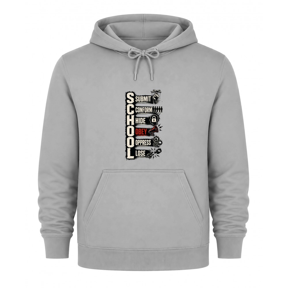 Hoodie School - Γκρί Hoodie School - Γκρί