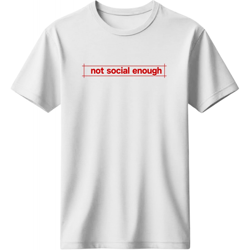 Not social enough - Λευκό Not social enough - Λευκό