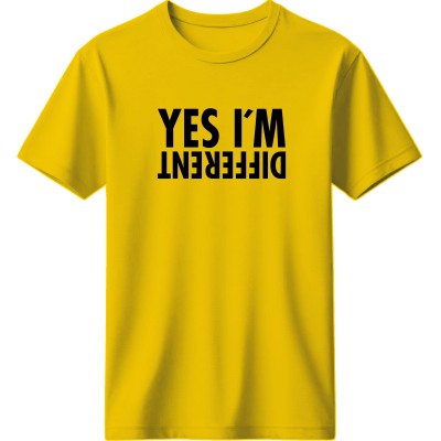Yes I am different - Κίτρινο