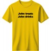 John treats, John drinks - Κ΄ιτρινο