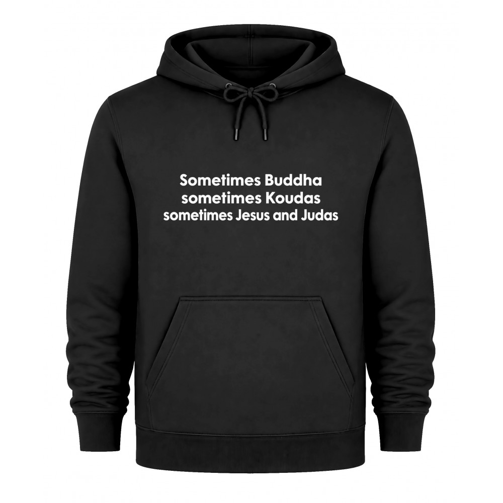 Hoodie Sometimes Buddha, Sometimes Kouda - Μαύρο Hoodie Sometimes Buddha, Sometimes Kouda - Μαύρο