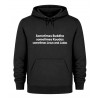 Hoodie Sometimes Buddha, Sometimes Kouda - Μαύρο