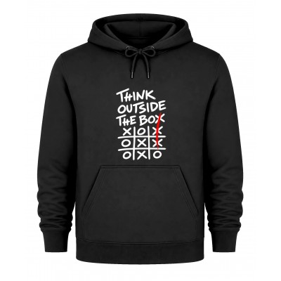 Hoodie Outside the box - Μαύρο