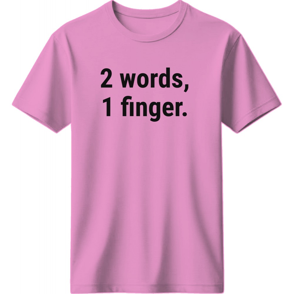 2 words, 1 finger - Ροζ