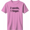 2 words, 1 finger - Ροζ